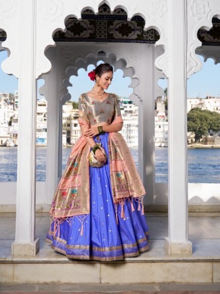 Party Wear Jacket & Plazzo Set with Dupatta